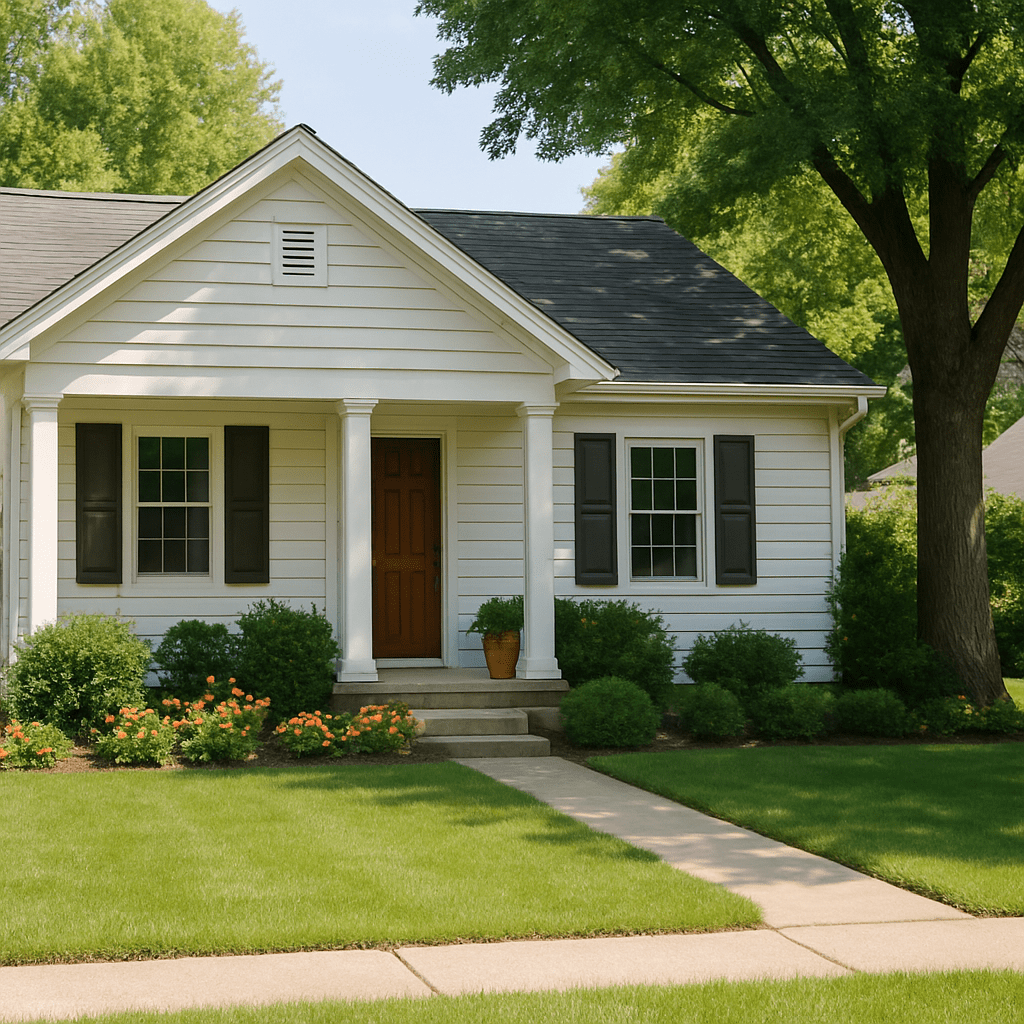 Beautiful suburban home symbolizing inherited property under probate sale process.